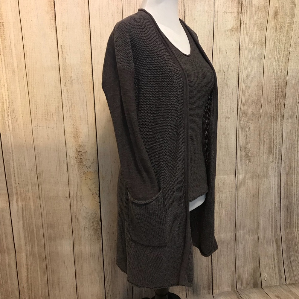 Athleta XXS Brown knit sweater and tank